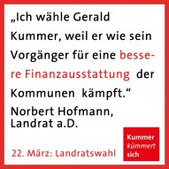 Warum Gerald Kummer wählen?